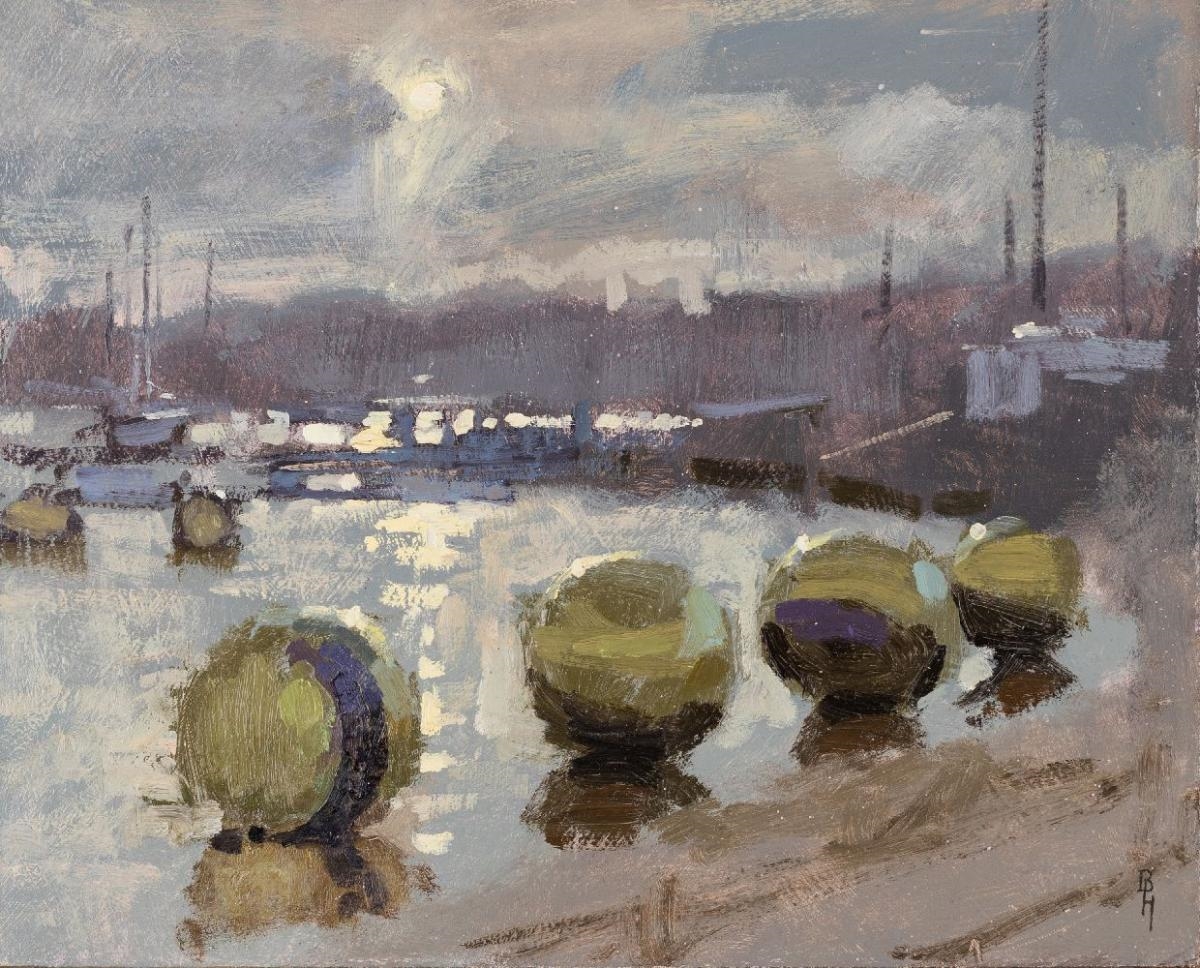 Benjamin Hope | Harbour scene | MutualArt