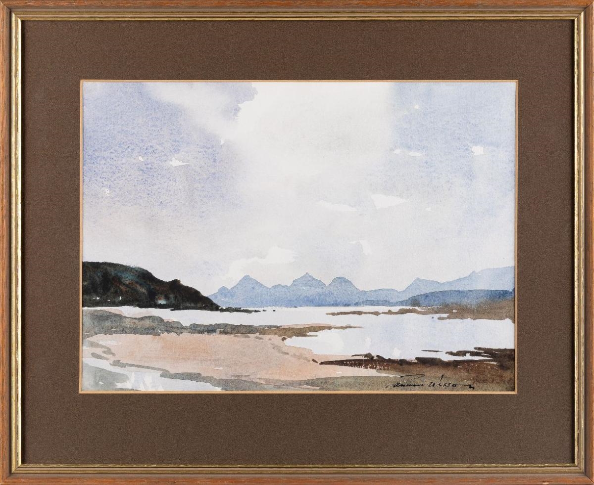 Edward Wesson The Cullins from Red Point (Gairloch) MutualArt
