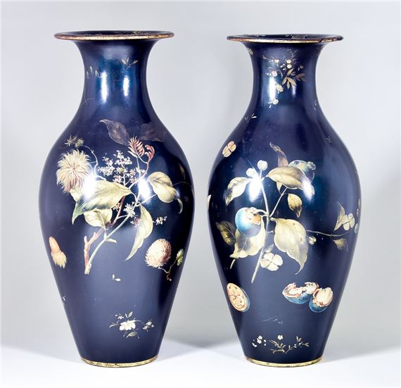 Jennens & Bettridge | A Pair of Jennens & Bettridge's Papier Mache ...