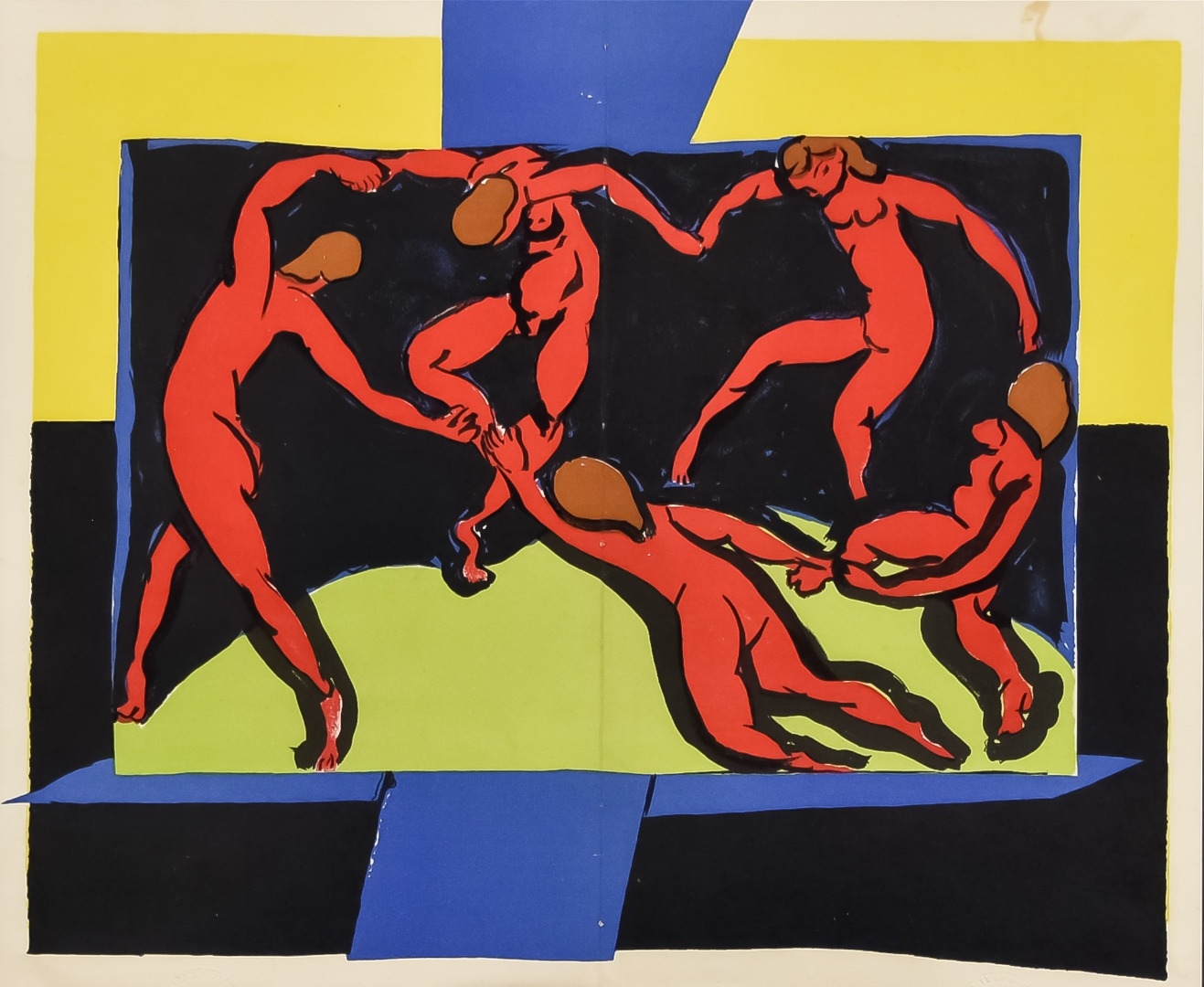 Artwork by Henri Matisse, "The Dance", Made of Lithograph in colours