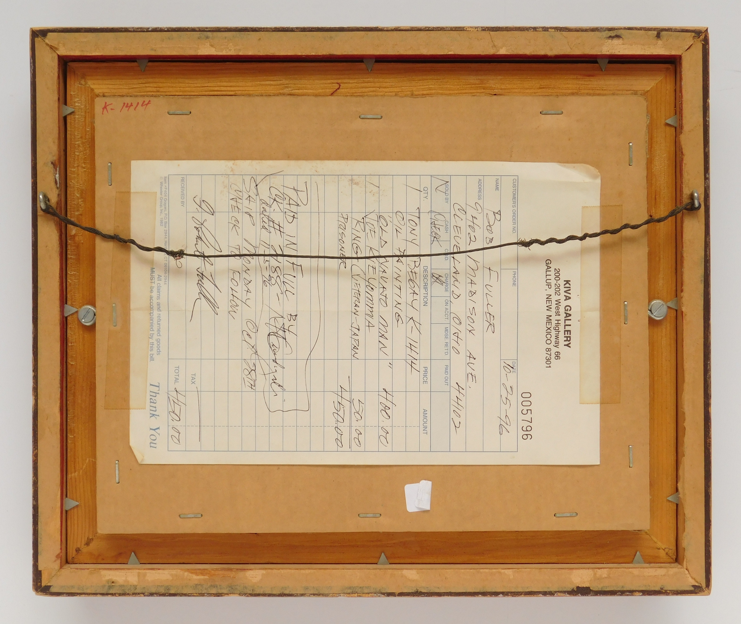 Artwork by Tony Begay, Old Navajo Man, Made of oil on canvas