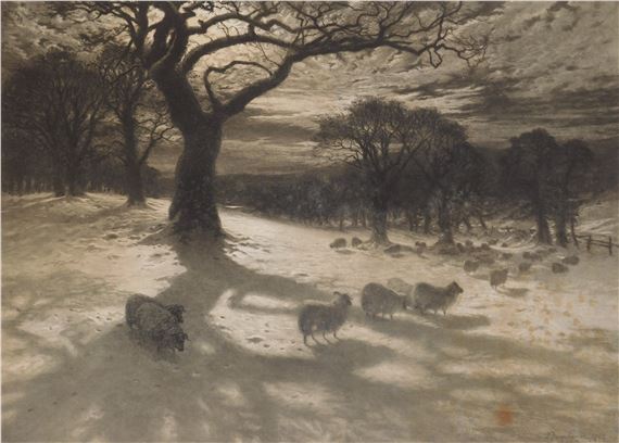 Per Snow-clad Pasture by Joseph Farquharson, 1909