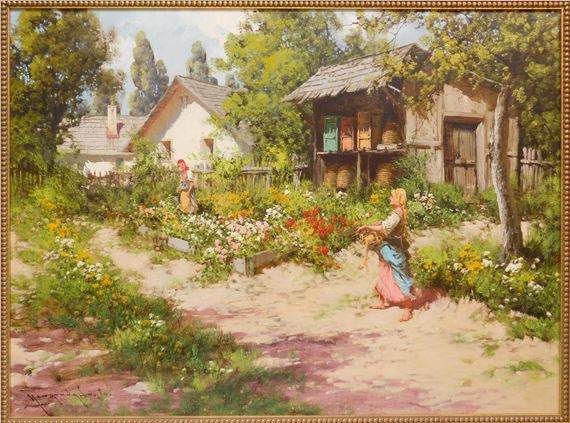 Laszlo Neogrady | Working in the Gardens | MutualArt