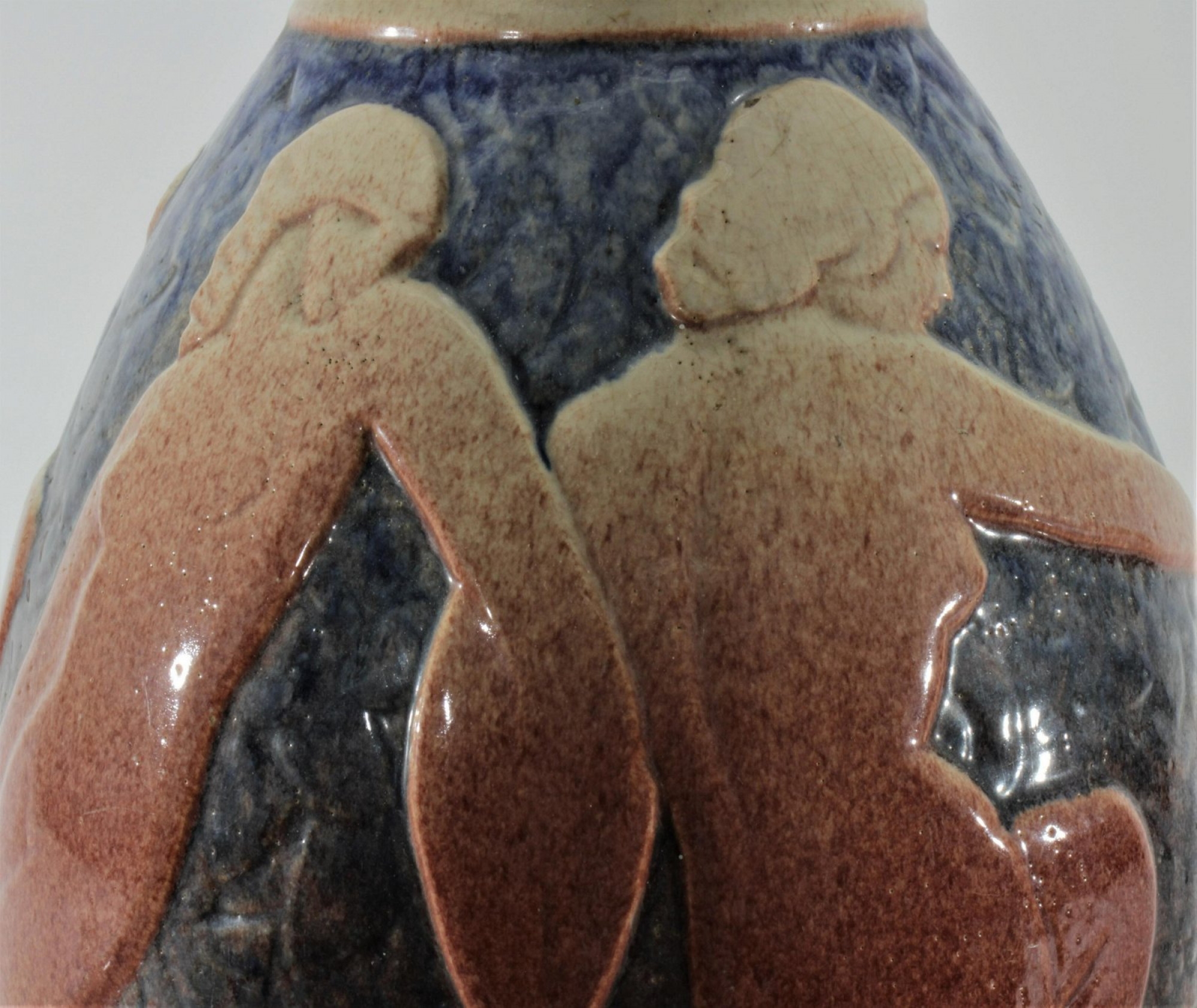 Artwork by Marcel Guillard, Gaston Deblaize, "La Sarabande" Vase