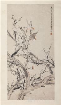 Pan Outline (modern) Plum tree - Guangxu Wuzi