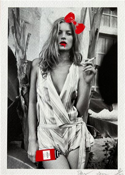 DEATHNYC `Kate in Hokusai` COA付きポスター KAWS 奈良美智 草間彌生 Katsushika Hokusai - Linda Hall Library