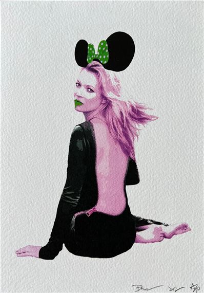 DEATHNYC `Kate in Hokusai` COA付きポスター KAWS 奈良美智 草間彌生 Katsushika Hokusai - Linda Hall Library