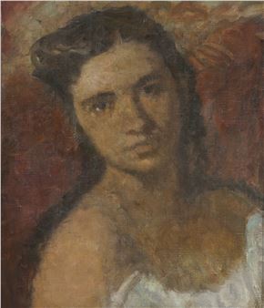 Portret van een vrouw - Louise Roland Brohee