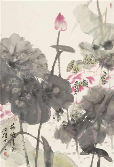 Lotus pond by Shi Jiangcheng