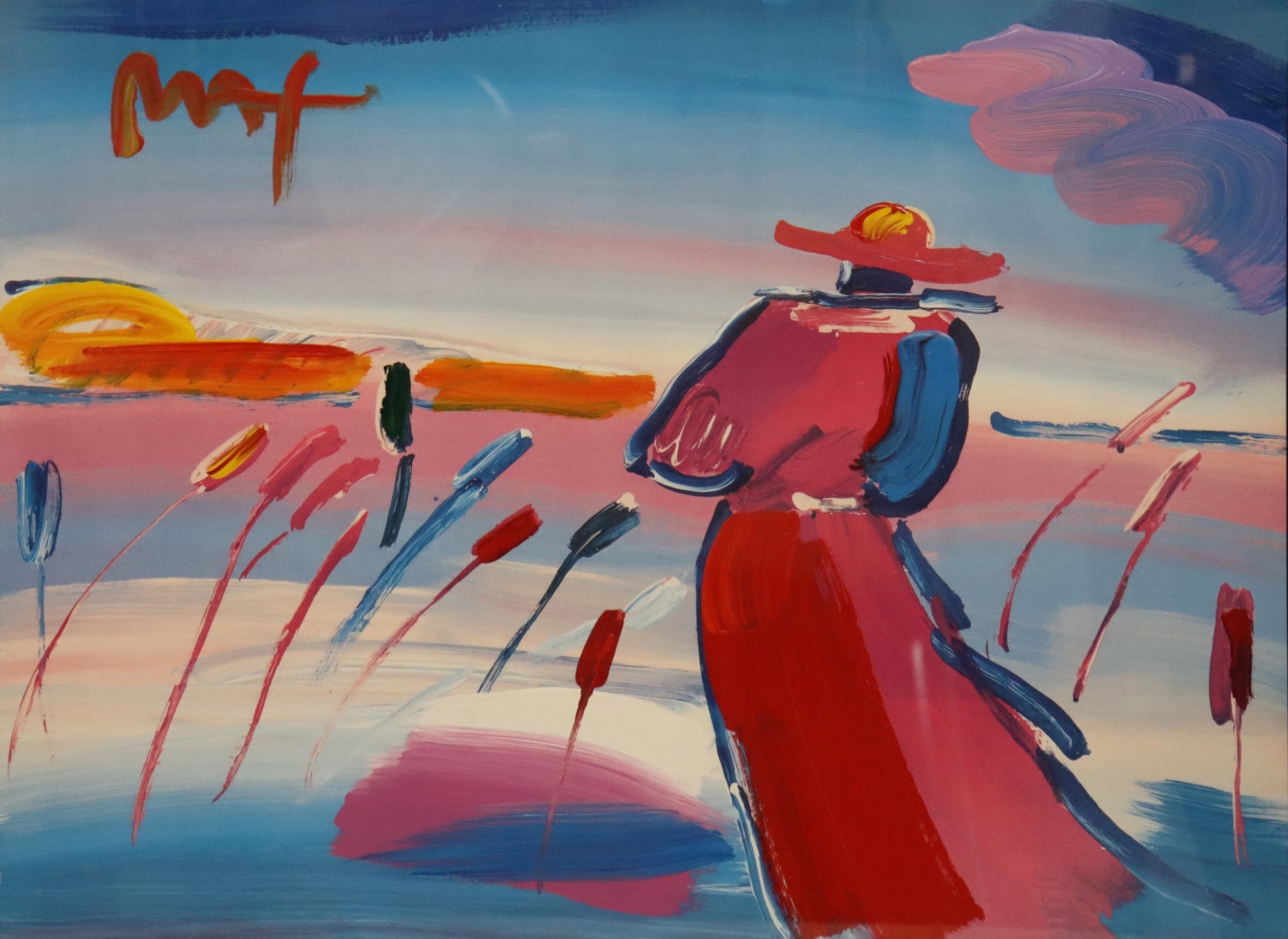 Peter Max | Walking in the Reeds | MutualArt