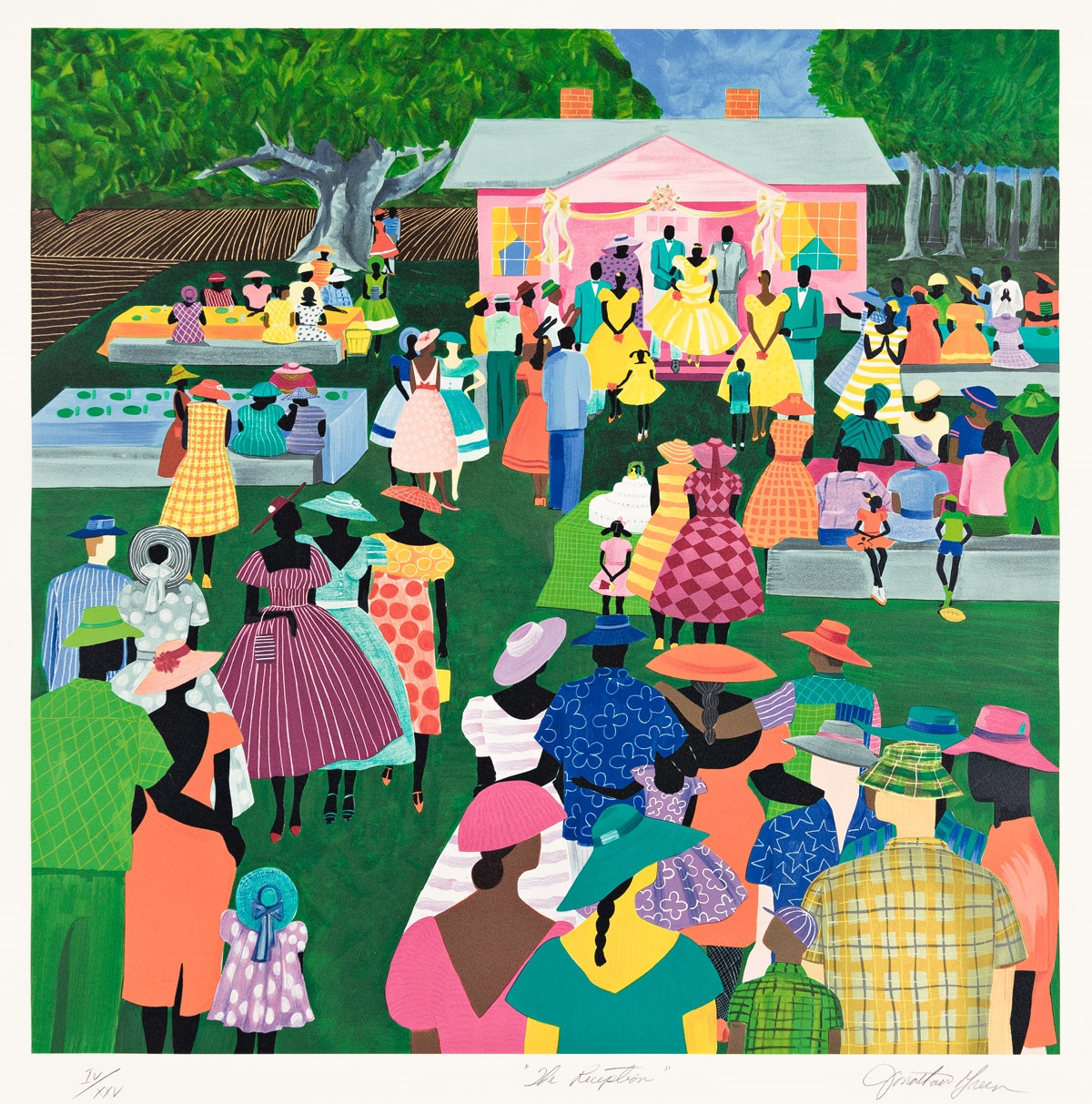 Jonathan Green The Reception. (1989) MutualArt