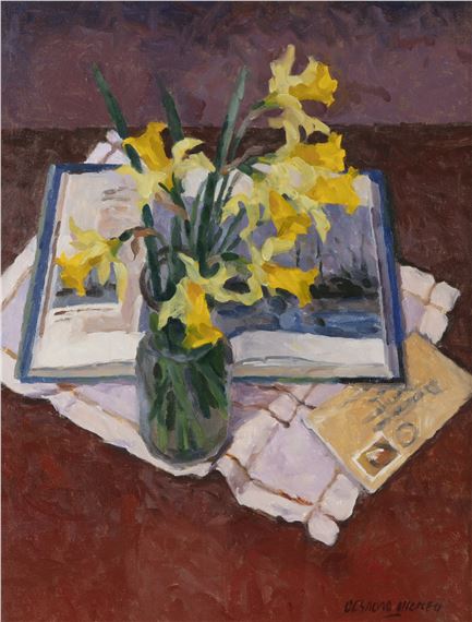 Desmond Hickey (1937-2007)DaffodilsOil on board by Hugo Desmond