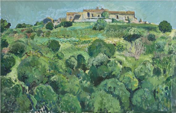 PLEASE NOTE MEASUREMENT IN PRINTED CATALOGUE SHOULD READ ***Patrick Swift (1927-1983)Monte GordoOil on canvas by Patrick Swift