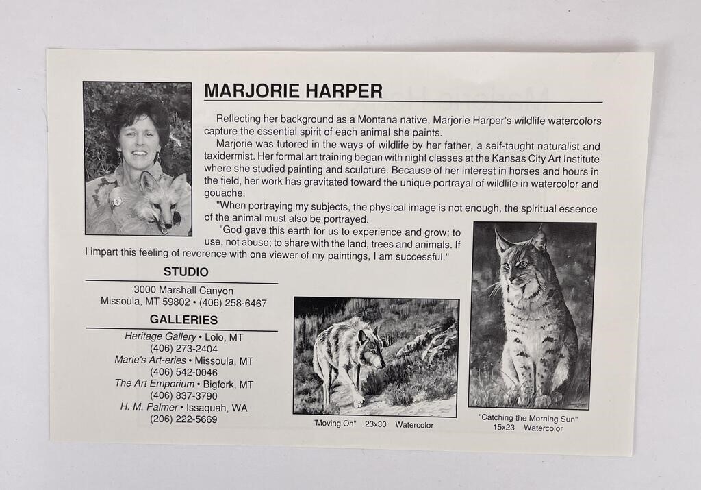 Artwork by Marjorie Harper, Montana  Bear, Made of Watercolor Painting