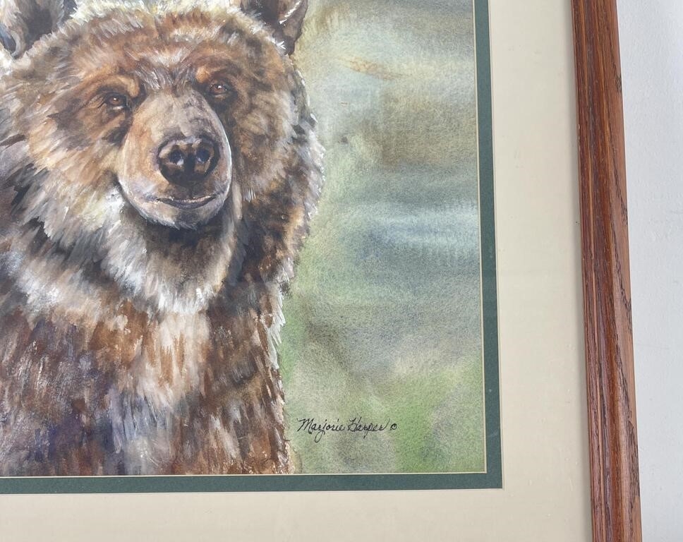 Artwork by Marjorie Harper, Montana  Bear, Made of Watercolor Painting