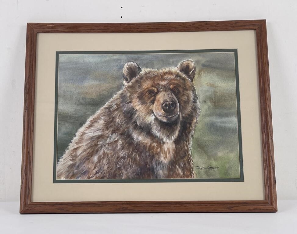 Artwork by Marjorie Harper, Montana  Bear, Made of Watercolor Painting