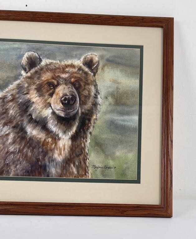 Artwork by Marjorie Harper, Montana  Bear, Made of Watercolor Painting