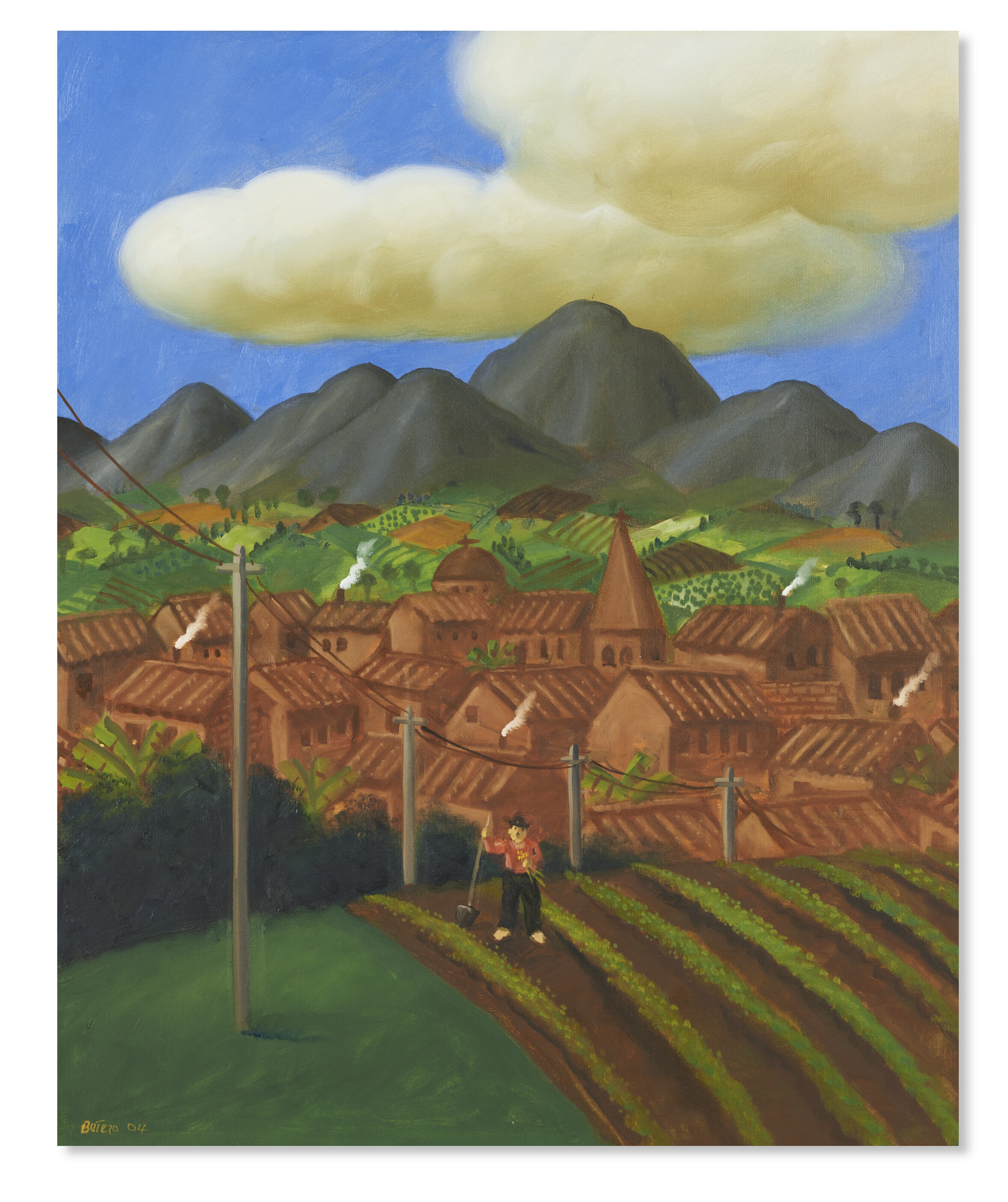 Artwork by Fernando Botero, Paisaje, Made of oil on canvas