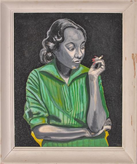 Portrait of Woman With Cigarette - Eric Anderson