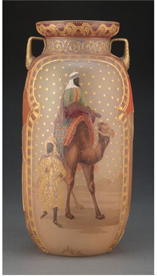 Mt. Washington Royal Flemish Enameled and Partial Gilt Glass - Mount Washington Glass