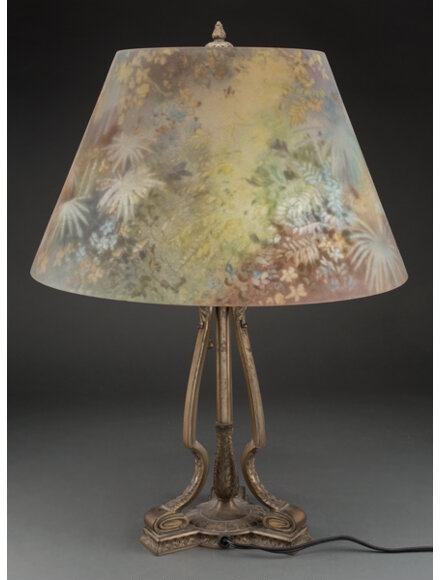 Artwork by Pairpoint Glass Company, Pairpoint Reverse-Painted Glass and Lacquered Metal, Made of Painted Glass and Lacquered Metal