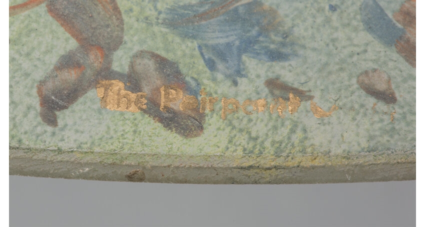 Artwork by Pairpoint Glass Company, Pairpoint Reverse-Painted Glass and Lacquered Metal, Made of Painted Glass and Lacquered Metal