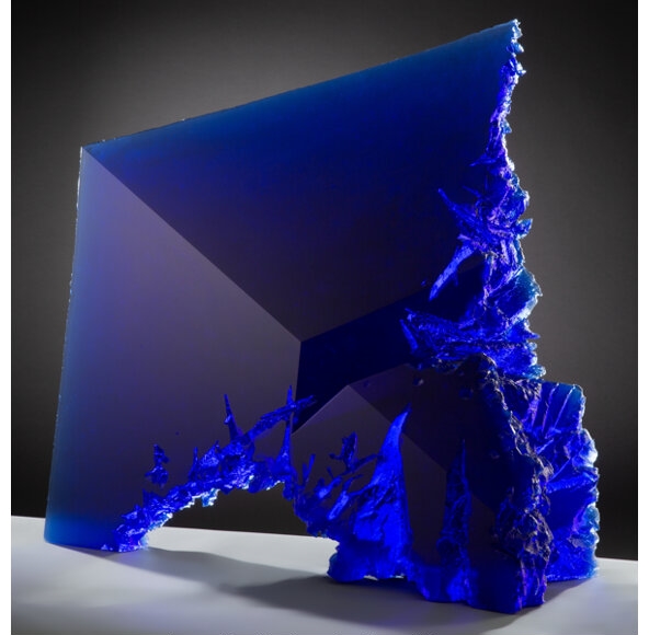 Artwork by Jan Exnar, Fluktus #10, Made of Cast glass