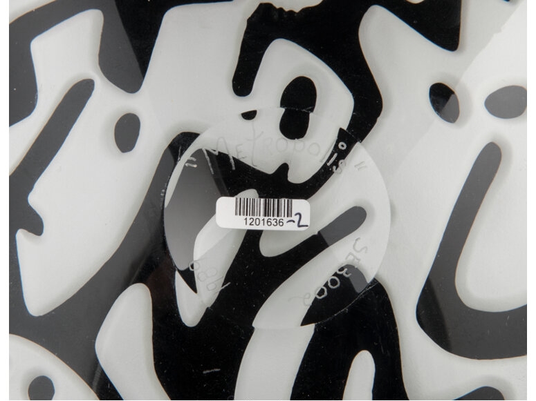 Artwork by Concetta Mason, Metropolis (SE3002), Made of acid etched and enameled glass