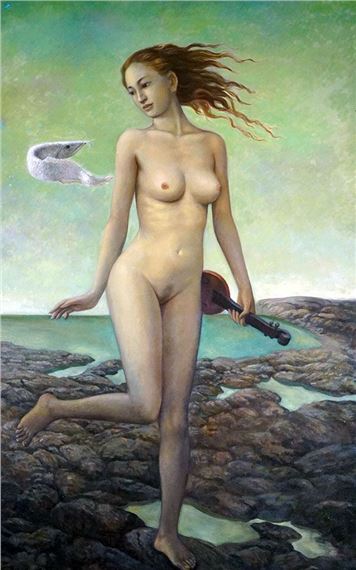 Nu de with Violin by Ma Jian, 2003