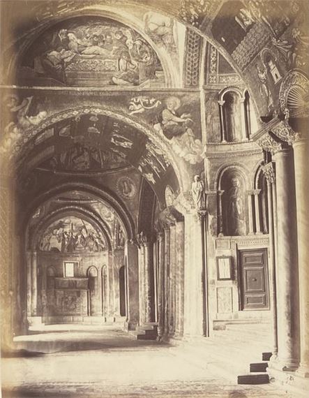 View of the Vestibule of Saint Mark by Carlo Naya, circa 1870
