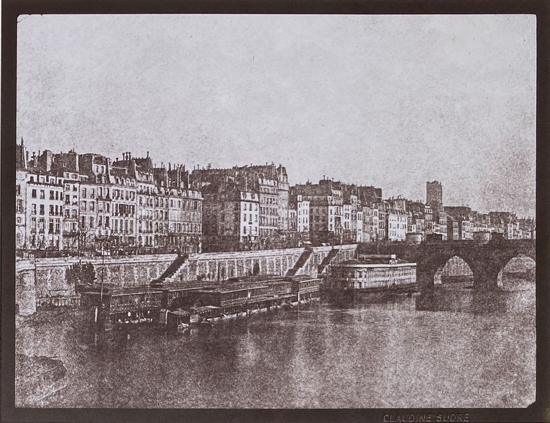 Artwork by Charles Nègre, The Seine, Made of Silver transfer print