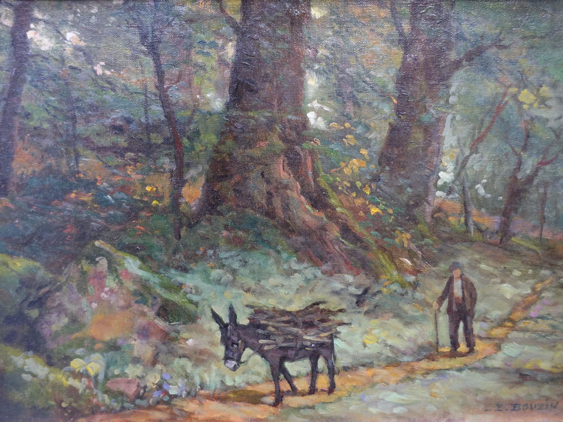 Emile Bouzin | Emile (né en 1870) : En forêt de Fontainebleau | MutualArt