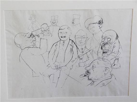 Stammtischstudien by George Grosz, 1923