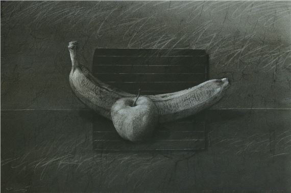 Fruits by Youssef Abdelke, 1988
