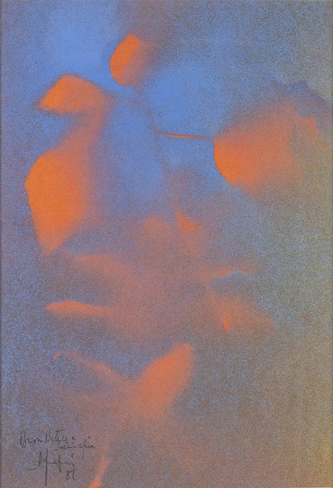 Artwork by Amintore Fanfani, Compositions, Made of oil on masonite, retouched silk-screen in acrylic colors