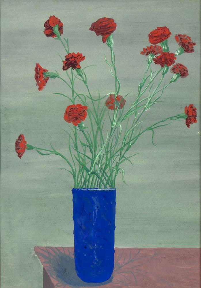 Artwork by Amintore Fanfani, Compositions, Made of oil on cardboard, pastels, tempera