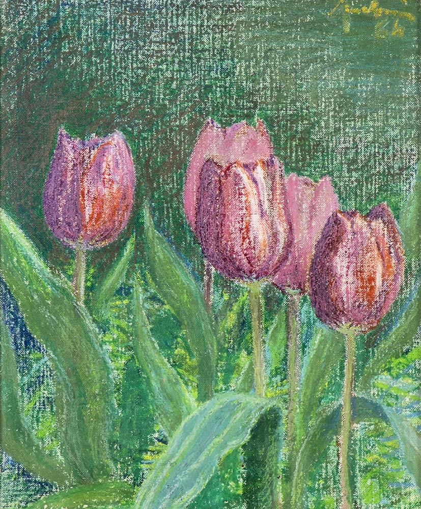 Artwork by Amintore Fanfani, Compositions, Made of oil on cardboard, pastels, tempera