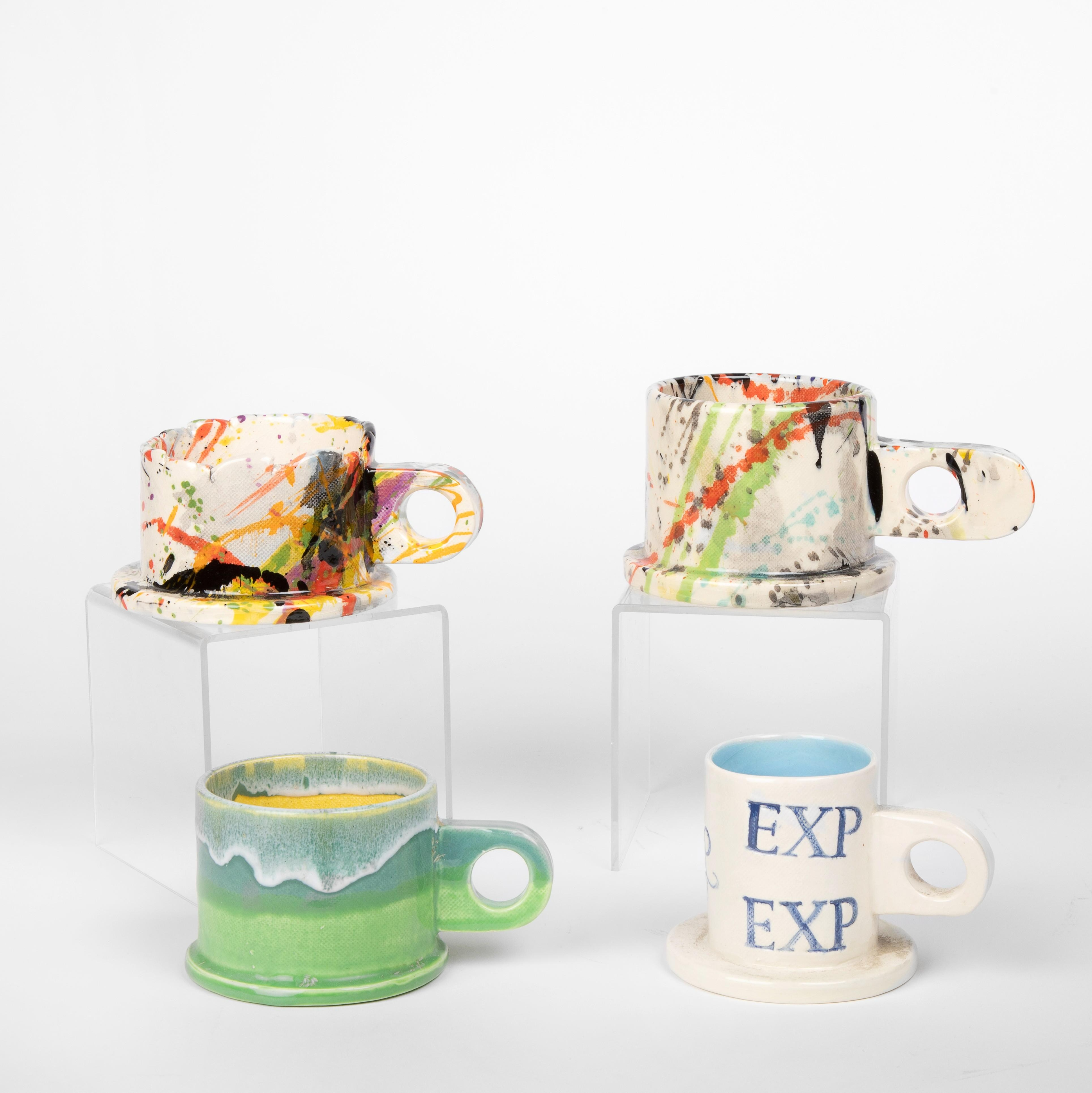 Peter Shire | Set of Four Tea Cups (2014 - 2016) | MutualArt