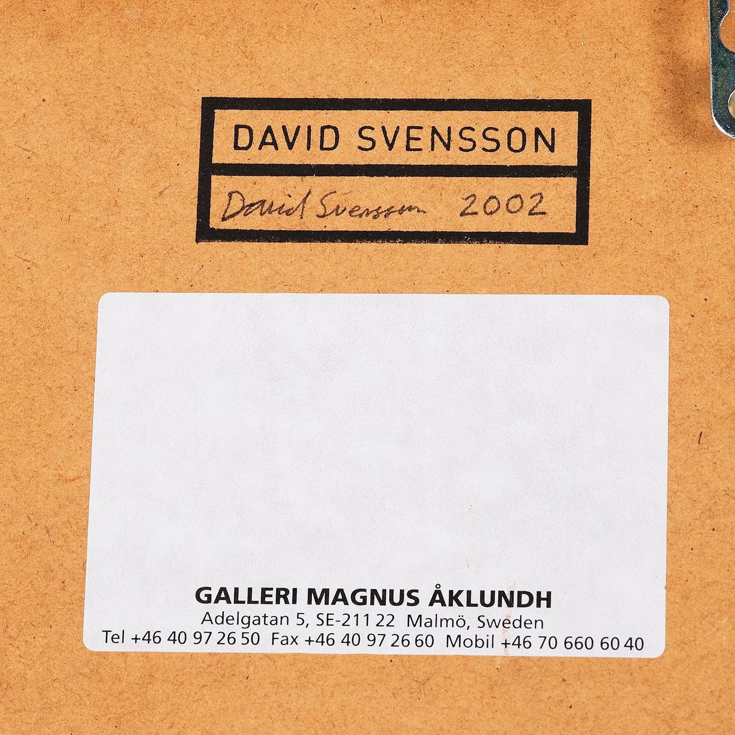 Artwork by David Svensson, Untitled, Made of Twined acrylic laid on board