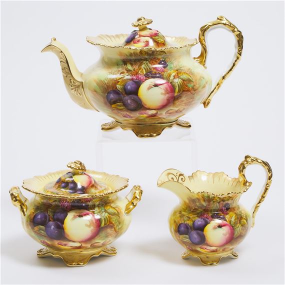 D. Jones | Aynsley 'Orchard Gold' Tea Service (20th Century