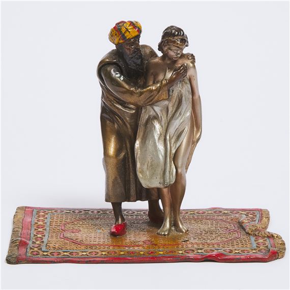 Franz Bergman‏ Austrian Erotic Cold Painted Bronze Figural Group (Early 20th Century) MutualArt