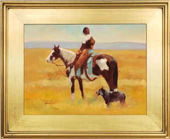 Bay Paint and Blue Healer - Jean Cook