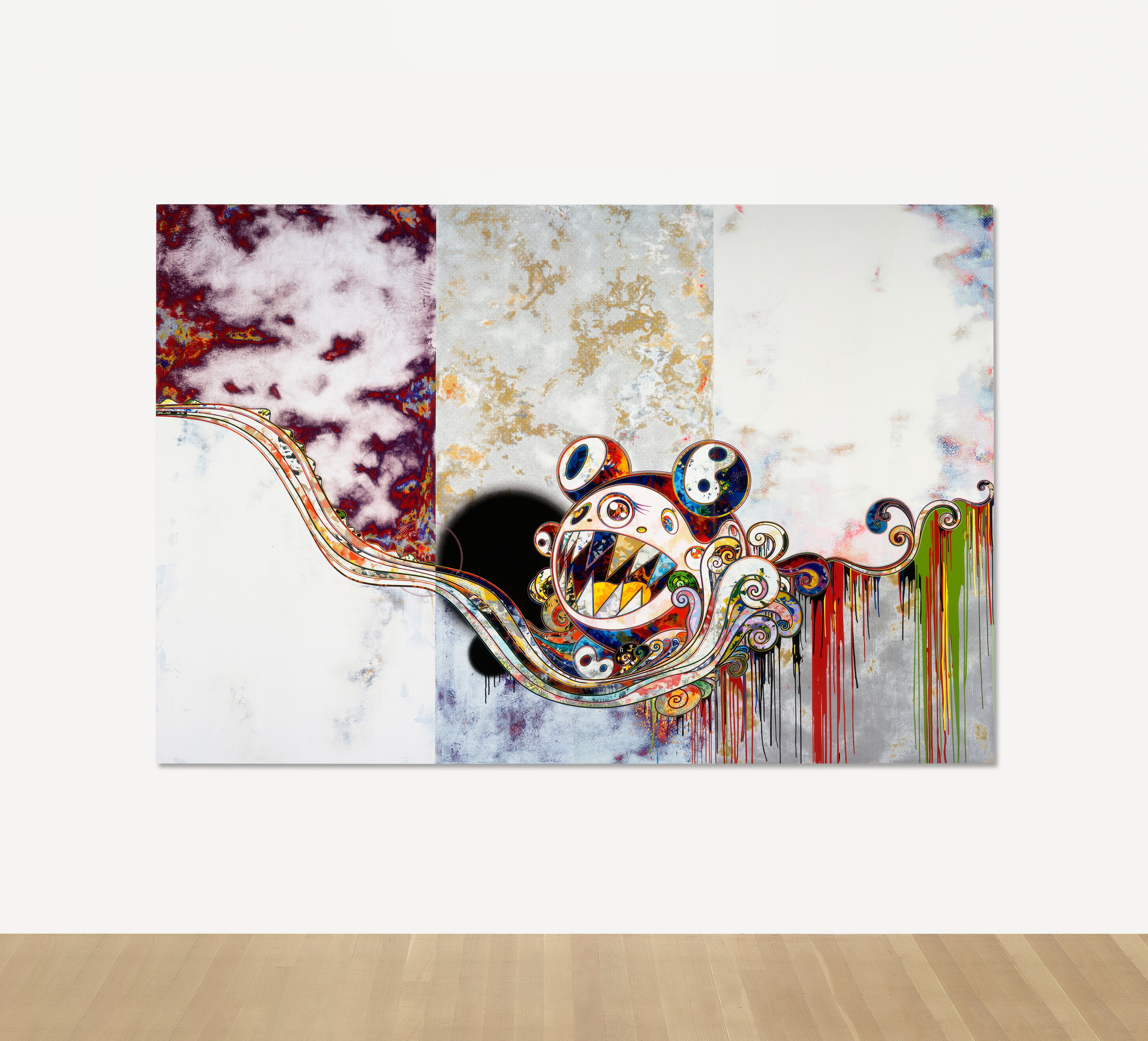 Artwork by Takashi Murakami, 727, Made of acrylic on canvas mounted on board