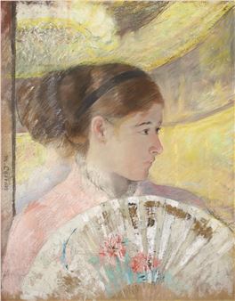 Young Lady in a Loge Gazing to Right - Mary Cassatt