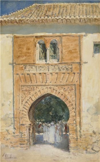 Gate of the Alhambra by Childe Hassam, 1883, Executed in 1883