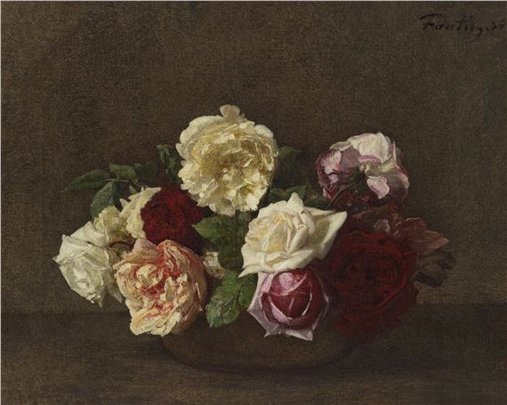 Henri Fantin-Latour、Petites roses Roses, Henri Fantin-Latour | Mia