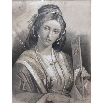 Retrato de dama - José Espelt y Beya