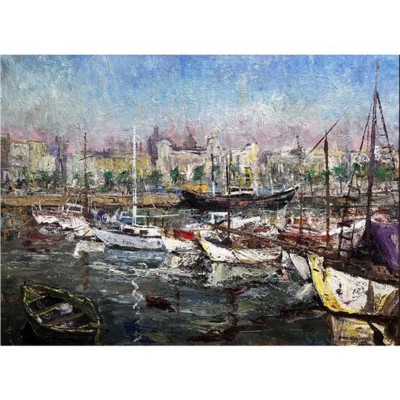 Puerto de Barcelona by Amadeo Freixas Vivó
