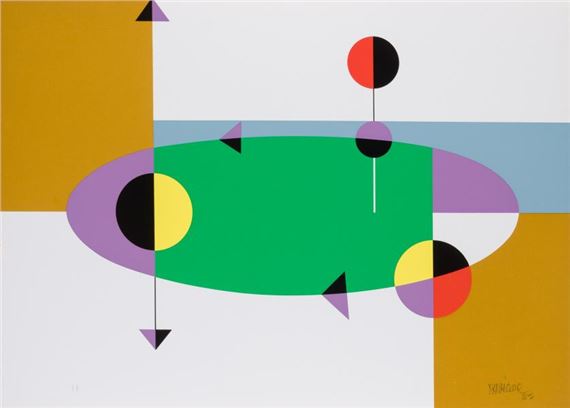 Banderas del Cosmos I by César Manrique, 1985
