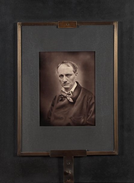 Artwork by Etienne Carjat, Portrait of Baudelaire, Made of Photoglyptie